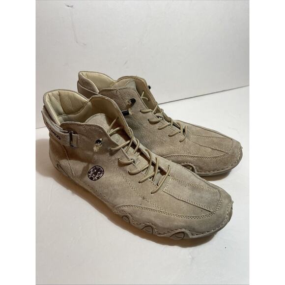 CLOHOO Men’s Ankle Boots. EU 45 Size 12 Suede Tan - Picture 1 of 7